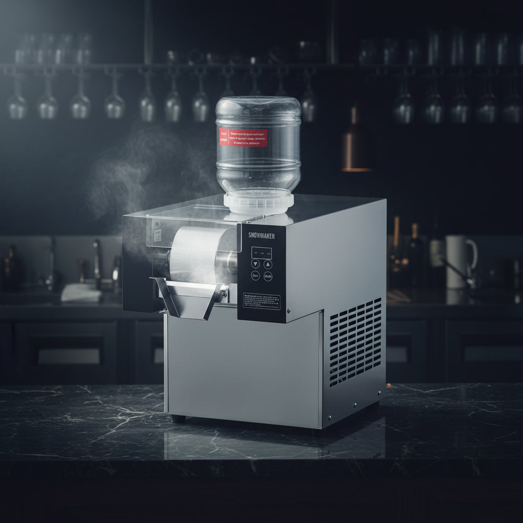 2822 Oz. /24 H Commercial Snowflake Ice Machine Silver Snow Cone Machine Ice Shaver Machine with Touchpad Controls