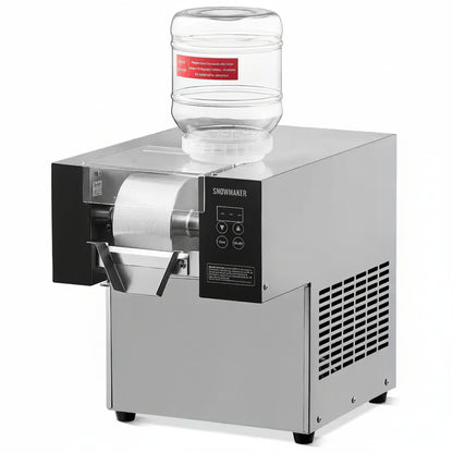 2822 Oz. /24 H Commercial Snowflake Ice Machine Silver Snow Cone Machine Ice Shaver Machine with Touchpad Controls