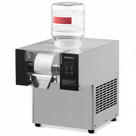 2822 Oz. /24 H Commercial Snowflake Ice Machine Silver Snow Cone Machine Ice Shaver Machine with Touchpad Controls