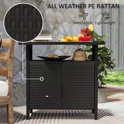 46 Gal. Outdoor Pool Towel Storage Cabinet Organizer, Deck Box with Cabinet Espresso